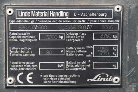 4-wiel elektrische heftrucks 2006  Linde E30S-03/600 (2)