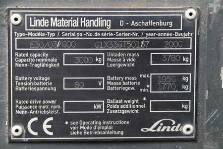 4-wiel elektrische heftrucks 2006  Linde E30S-03/600 (4)
