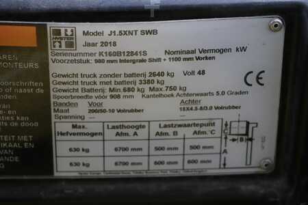 3-wiel elektrische heftrucks 2018  Hyster J1.5XNT (2)