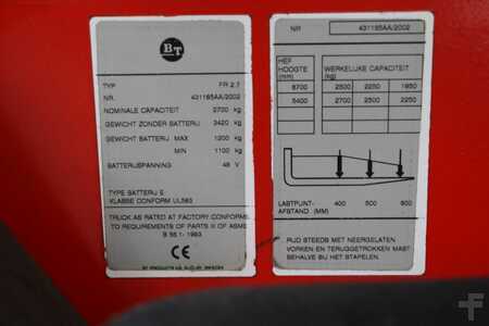 Čtyřcestný vysokozdvižný vozík 2002  BT FR 2.7 (2)