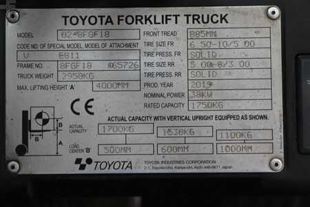 Carretilla elevadora GLP 2019  Toyota 02-8FGF18 (4)