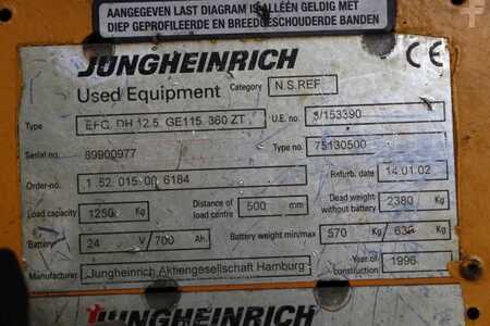 Carrelli elettrici 3 ruote 1996  Jungheinrich EFG DH 12.5 (4)