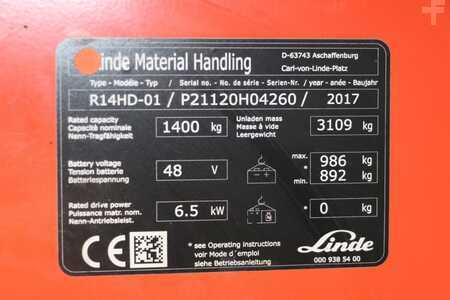 Schubmaststapler 2017  Linde R14HD-01 (3)