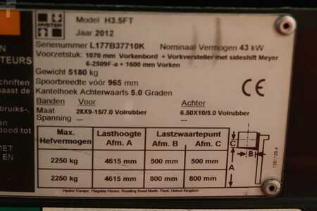 Treibgasstapler 2012  Hyster H3.5FT (4)