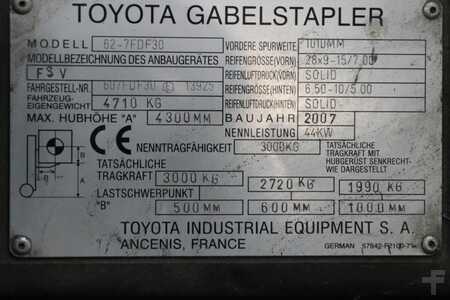 Diesel heftrucks 2007  Toyota 62-7FDF30 (2)