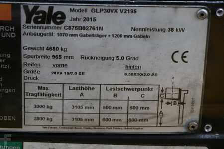 Wózki gazowe 2015  Yale GLP30VX (2)
