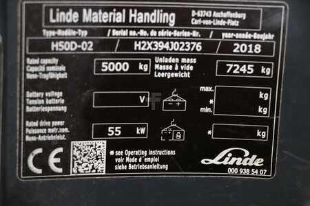 Chariots élévateurs diesel 2018  Linde H50D-02 (2)
