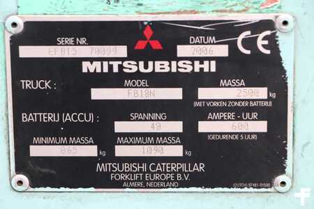 Elektro tříkolové VZV 2006  Mitsubishi FB18N (4)