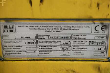 Lavansiirtovaunu 2018  Hyster P2.0HL (4)