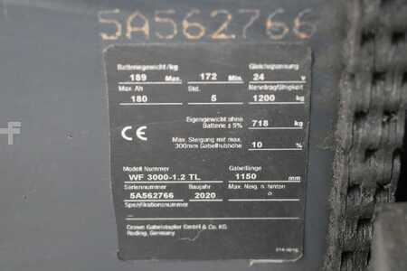 Stacker pedestre 2020  Crown WF 3000-1.2 TL (4)