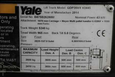 Carrelli elevatori diesel 2014  Yale GDP35VX (4)