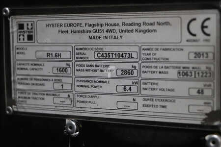 Reach Truck 2013  Hyster R1.6H (4)