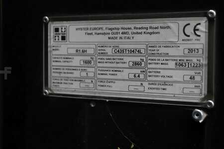 Carrelli retrattili 2013  Hyster R1.6H (2)