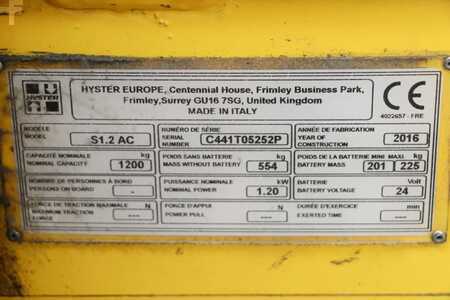 Hochhubwagen 2016  Hyster S1.2 AC (4)