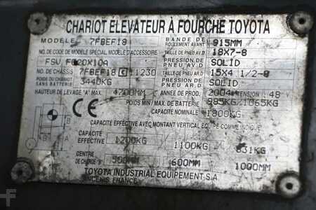 Sähkö - 3 pyör 2004  Toyota 7FBEF18 (4)