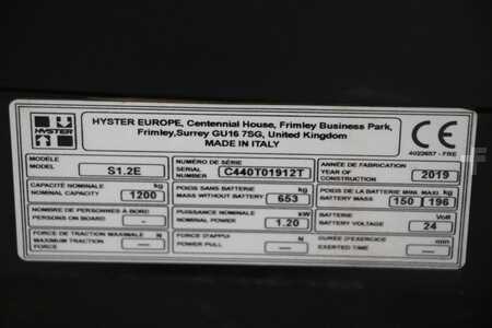 Hochhubwagen 2019  Hyster S1.2E (4)