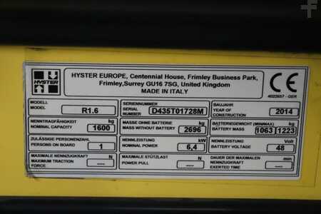 Reach Truck 2014  Hyster R1.6 (4)
