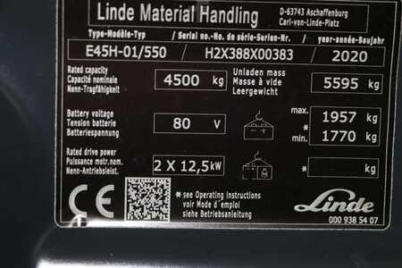 Elektro čtyřkolový VZV 2020  Linde E45H-01/550 (4)