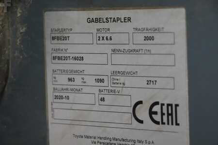 Elektrisk- 3 hjul 2020  Toyota 8FBE20T (4)