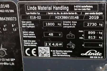 Elektromos 3 kerekű 2019  Linde E18-02 (4)