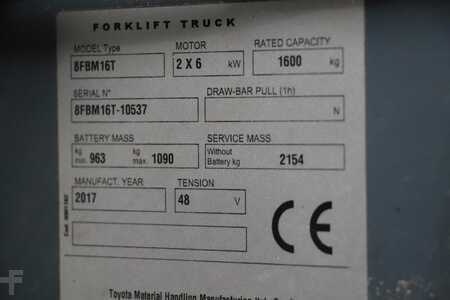 Elektro 4 Rad 2017  Toyota 8FBM16T (4)