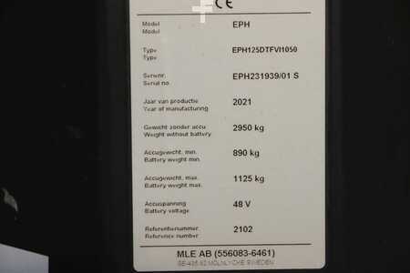 Vertikal ordreplukker 2021  Unicarriers EPH125DTFVI1050 (7)