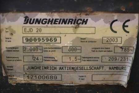 Ruční vysokozdvižný vozík 2003  Jungheinrich EJD 20 (4)