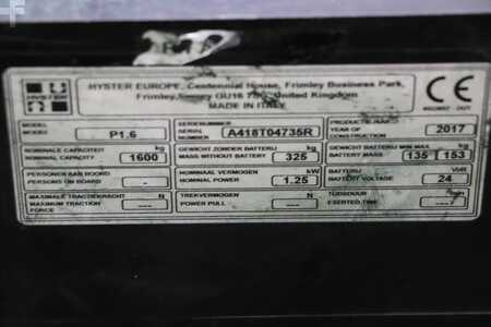 El-pallevogn 2017  Hyster P1.6 (4)