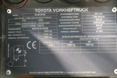 Chariots élévateurs diesel 2019  Toyota 52-8FDF25 (4)