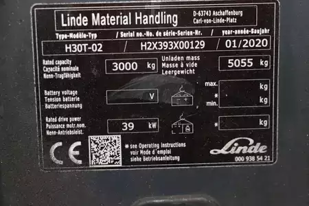 Wózki gazowe 2020  Linde H30T-02 (4)