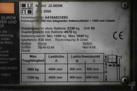 Elektromos 4 kerekű 2006  Hyster J2.00XM (4)
