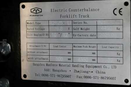 Terrængående truck 2025  Manforce R2B25-Li (4)