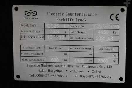 Terrængående truck 2025  Manforce R2B25-Li (4)