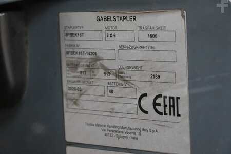 El truck - 3 hjulet 2020  Toyota 8FBEK16T (4)