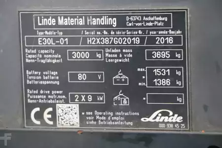 Carrelli elettrici 4 ruote 2016  Linde E30L-01 (4)