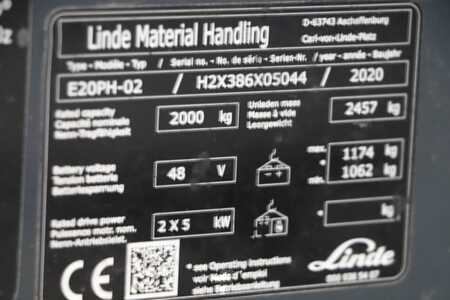 Chariots électriques à 4 roues 2020  Linde E20PH-02 (4)