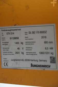 Tolóoszlopos targonca 2018  Jungheinrich ETV 214 (4)