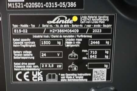 Chariots électriques à 3 roues 2023  Linde E15-02 (4)
