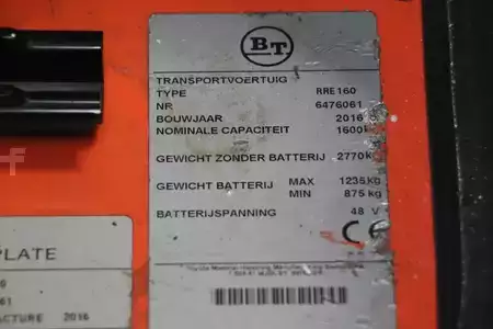 Chariots à mât rétractable 2016  BT RRE160 (4)