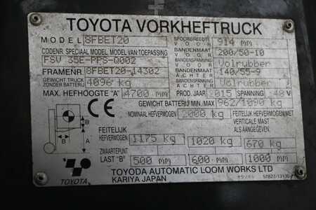 Elektrisk- 3 hjul 2015  Toyota 8FBET20 (4)