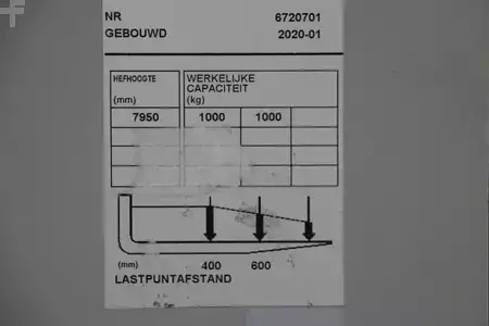 Vertical order pickers 2020  BT OME100H (5)