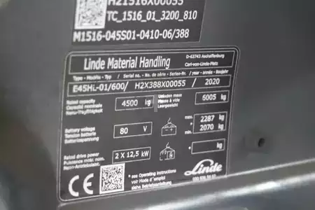 Elektrisk- 4 hjul 2020  Linde E45HL-01/600 (4)