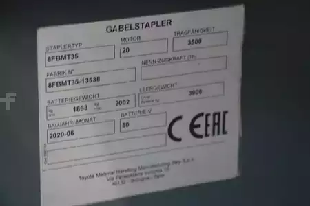 Eléctrica de 4 ruedas 2020  Toyota 8FBMT35 (4)