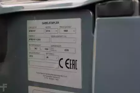 Chariots électriques à 3 roues 2019  Toyota 8FBE18T (4)