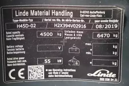 Dieselový VZV 2019  Linde H45D-02 (4)