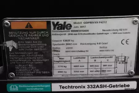Carretilla elevadora diésel 2017  Yale GDP80VX9 (4)