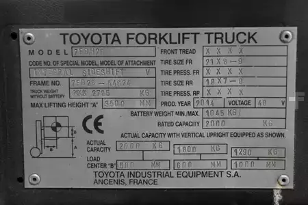 Eléctrico - 4 rodas 2014  Toyota 7FBH20 (4)
