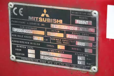 Gas gaffeltruck 2017  Mitsubishi FG55NT (4)