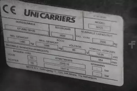 Eléctrica de 4 ruedas 2020  Unicarriers MX25 (4)