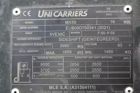 Eléctrica de 4 ruedas 2021  Unicarriers MX30 (4)